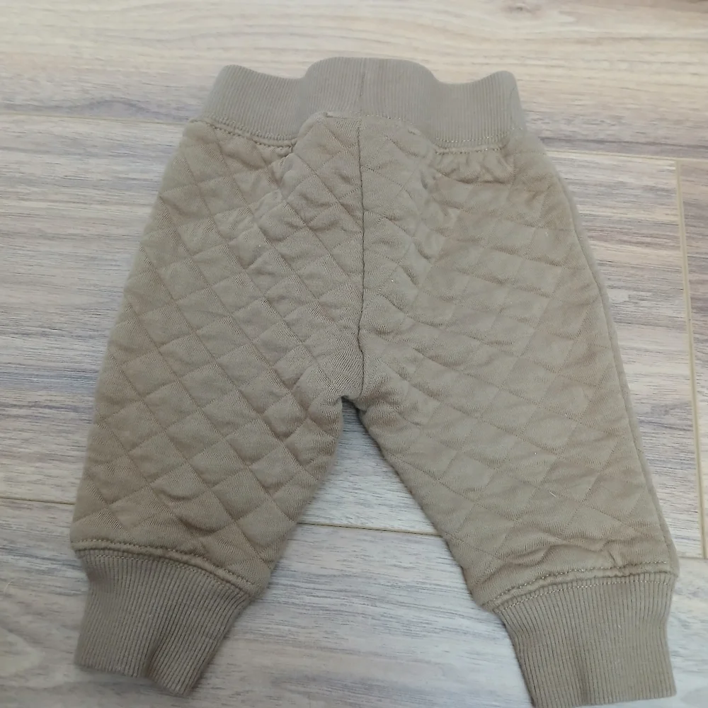 First Impressions Quilted Brown Joggers
